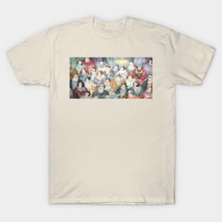 crowd people art T-Shirt